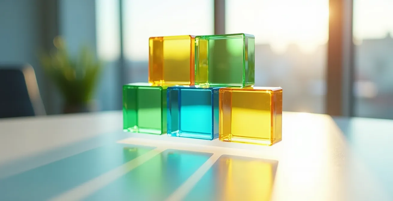 Visualisierung der modularen Baustein-Strategie für personalisierte Finanzlösungen