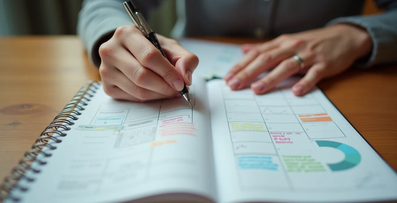 Kalendernotizen für Home-Office-Tage Dokumentation