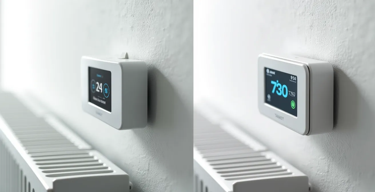 Vergleich zwischen Fritz!DECT und Tado Thermostaten an einem Heizkörper