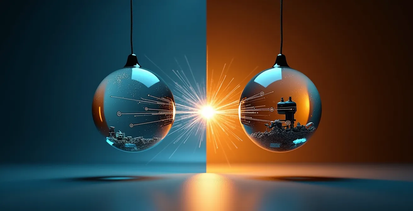 Visualisierung der Unterschiede zwischen Korrelation und Kausalität in der Datenanalyse