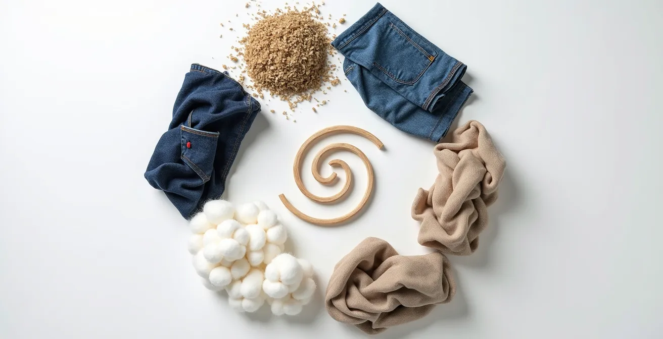 Visualisierung des Textilrecycling-Prozesses in der Kreislaufwirtschaft